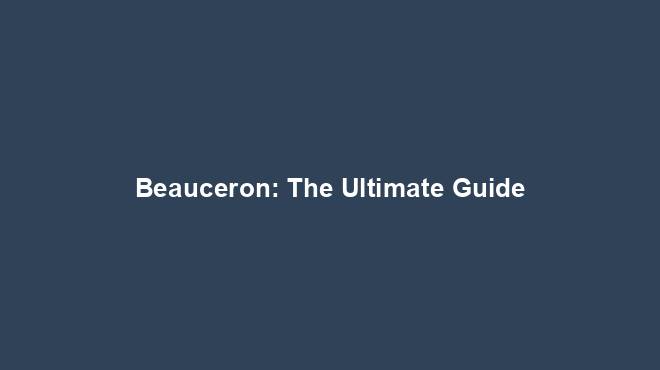Beauceron: The Ultimate Guide